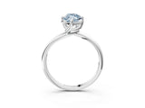 White gold Fancy Blue Marquise Cut Diamond Solitaire Engagement Ring with Four-Prong Setting and Classic Band_35