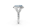 White gold Fancy Blue Marquise  Cut Double Halo Split Shank Diamond Ring with Prong Setting_45