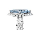 White gold Fancy Blue Marquise Cut Halo Diamond Solitaire with Filigree Band and Four-Prong Setting_29