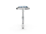 White gold Fancy Blue Marquise  Cut Halo Pave Split Shank Prong Setting Ring_33