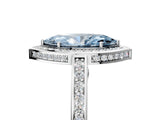 White gold Fancy Blue Marquise  Cut Halo Pave Split Shank Prong Setting Ring_37