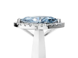 White gold Fancy Blue Marquise  Cut Halo Solitaire Engagement Ring with Square Band and Four-Prong Setting_95