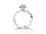 White gold Fancy Blue Marquise  Cut Halo Split Shank Prong Setting Ring_48