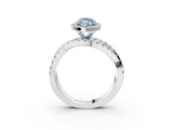 White gold Fancy Blue Marquise  Cut Halo Split Shank Prong Setting Ring_63