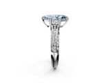 White gold Fancy Blue Marquise  Cut Pave Diamond Engagement Ring with Channel Set Band and Four-Prong Setting_22