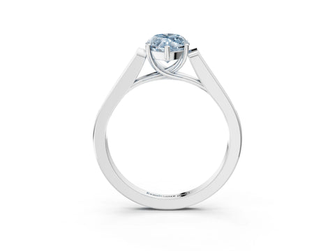 White gold Fancy Blue Marquise Cut Solitaire Cathedral Diamond Engagement Ring with Channel-Set Band and Four-Prong Setting_18