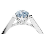 White gold Fancy Blue Marquise Cut Solitaire Cathedral Diamond Engagement Ring with Channel-Set Band and Four-Prong Setting_19