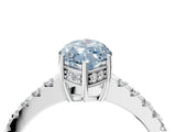 White gold Fancy Blue Marquise Cut Solitaire Diamond Engagement Ring with Pavé Band and Six-Prong Setting_28