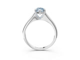 White gold Fancy Blue Marquise Cut Solitaire Diamond Ring with Six-Prong Setting and Classic Band_89