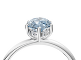 White gold Fancy Blue Marquise  Cut Solitaire Engagement Ring with Four-Prong Setting and Classic Band_24