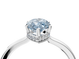 White gold Fancy Blue Marquise  Cut Solitaire Engagement Ring with Four-Prong Setting on a Classic Band_24