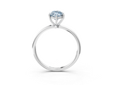White gold Fancy Blue Marquise  Cut Solitaire Engagement Ring with Thin Band and Four-Prong Setting_6
