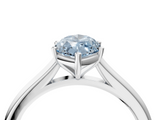 White gold Fancy Blue Marquise  Cut Solitaire Ring with Cathedral Band and Four-Prong Setting_110