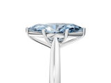 White gold Fancy Blue Marquise  Cut Solitaire Ring with Cathedral Band and Four-Prong Setting_111