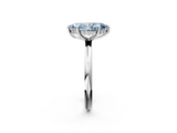 White gold Fancy Blue Marquise  Cut Solitaire Ring with Thin Band and Four-Prong Setting_18