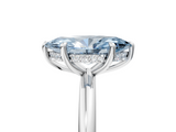 White gold Fancy Blue Marquise  Cut Solitaire Ring with Thin Band and Four-Prong Setting_21
