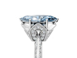 White gold Fancy Blue Marquise Cut Solitaire Split Shank Pave Diamond Engagement Ring with Four-Prong Setting_41