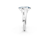White gold Fancy Blue Marquise Cut Solitaire Tension Set Diamond Ring with Split Shank Band_26