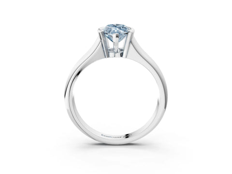 White gold Fancy Blue Marquise Cut Solitaire Tension Set Diamond Ring with Split Shank Band_27