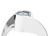 White gold Fancy Blue Marquise Cut Solitaire Tension-Set Diamond Split Shank Ring_4