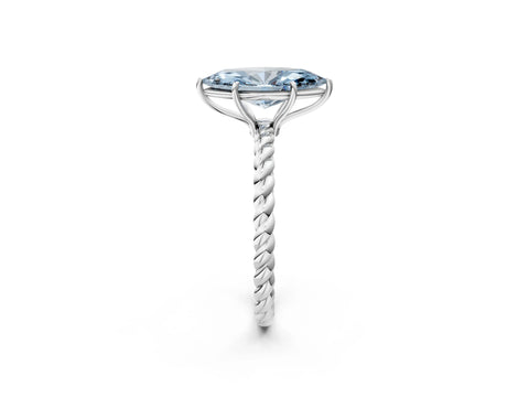 White gold Fancy Blue Marquise Cut Solitaire Twisted Band 4-Prong Ring_26