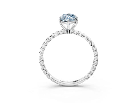 White gold Fancy Blue Marquise Cut Solitaire Twisted Band 4-Prong Ring_27