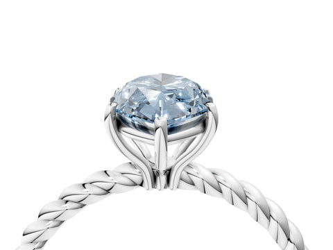 White gold Fancy Blue Marquise Cut Solitaire Twisted Band 4-Prong Ring_28