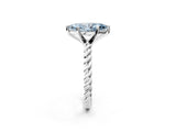 White gold Fancy Blue Marquise  Cut Solitaire Twisted Band with Four-Prong Setting_95