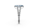 White gold Fancy Blue Marquise  Cut Split Shank Pave Diamond Engagement Ring with Four-Prong Setting_26