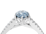 White gold Fancy Blue Marquise  Cut Split Shank Pave Diamond Engagement Ring with Four-Prong Setting_28