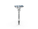 White gold Fancy Blue Marquise  Cut Three-Stone Diamond Pavé Band with Prong Setting_19