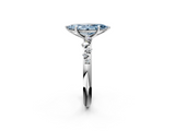 White gold Fancy Blue Marquise  Diamond Cluster Prong-Set Solitaire Ring_57