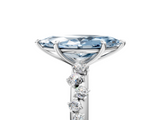 White gold Fancy Blue Marquise  Diamond Cluster Prong-Set Solitaire Ring_60