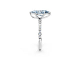 White gold Fancy Blue Marquise  Diamond Pavé Band with Six-Prong Setting_29