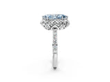 White gold Fancy Blue Marquise  Diamond Solitaire Ring with Shared Prong Pavé Band_21