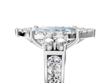 White gold Fancy Blue Marquise  Halo Diamond Engagement Ring with Split Shank and Four-Prong Setting_60