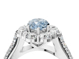 White gold Fancy Blue Marquise  Halo Diamond Engagement Ring with Split Shank and Prong Setting_70