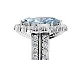 White gold Fancy Blue Marquise  Halo Diamond Engagement Ring with Split Shank and Prong Setting_71