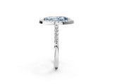 White gold Fancy Blue Marquise  Halo Diamond Pavé Solitaire Ring_41