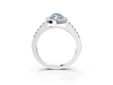 White gold Fancy Blue Marquise  Halo Diamond Pavé Solitaire Ring_42