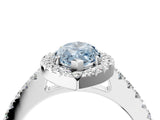 White gold Fancy Blue Marquise  Halo Diamond Pavé Solitaire Ring_43