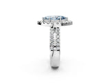 White gold Fancy Blue Marquise  Halo Diamond Split Shank Engagement Ring with Prong Setting_41