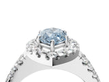 White gold Fancy Blue Marquise  Halo Diamond Split Shank Engagement Ring with Prong Setting_43
