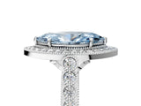 White gold Fancy Blue Marquise  Halo Milgrain Solitaire with Bezel Set Side Stones and Pave Band_36