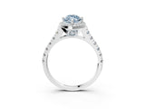 White gold Fancy Blue Marquise  Halo Pavé Diamond Engagement Ring with Four-Prong Setting_29