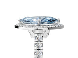 White gold Fancy Blue Marquise  Halo Pavé Diamond Engagement Ring with Four-Prong Setting_31