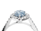White gold Fancy Blue Marquise  Halo Pavé Diamond Engagement Ring with Four-Prong Setting_7