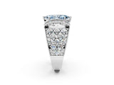 White gold Fancy Blue Marquise  Halo Pave Diamond Engagement Ring with Milgrain Detailing_69