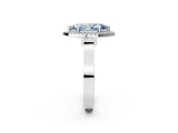 White gold Fancy Blue Marquise  Halo Pave Split Shank Prong Setting Ring_27