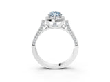White gold Fancy Blue Marquise  Halo Pave Split Shank Prong Setting Ring_29